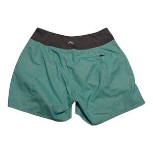 Simms Fishing Shorts Womens M Teal Quick Dry Lightweight Back Zip Pocket Outdoor